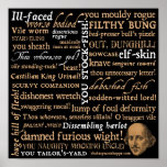 Shakespeare Insults Collection Poster
