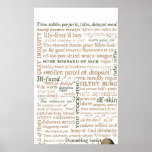 Shakespeare Insults Collection Poster