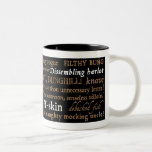 Shakespeare Insults Collection Two-Tone Coffee Mug