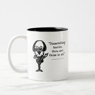 Shakespeare Insults Comedy of Errors Two-Tone Coffee Mug