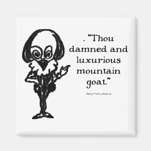 Shakespeare Insults Henry V Magnet (Front)