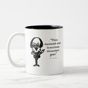 Shakespeare Insults Henry V Two-Tone Coffee Mug