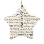 Shakespeare Insults Ornament