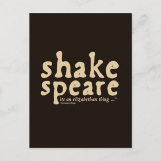 Shakespeare - it's an Elizabethan thing Postcard