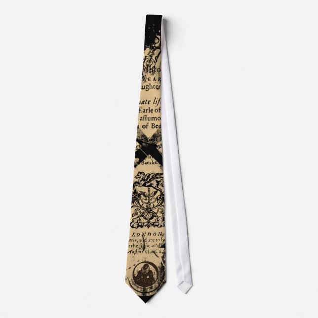 Shakespeare King Lear Quarto Front Piece Tie (Front)