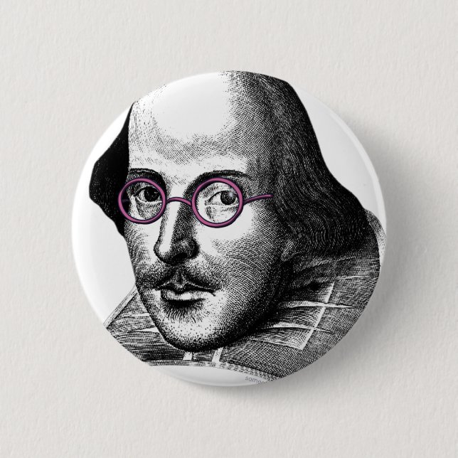 Shakespeare Lennon Button (Front)