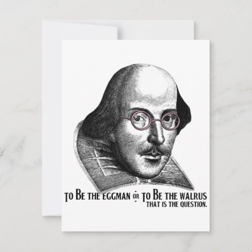 Shakespeare Lennon II Invite