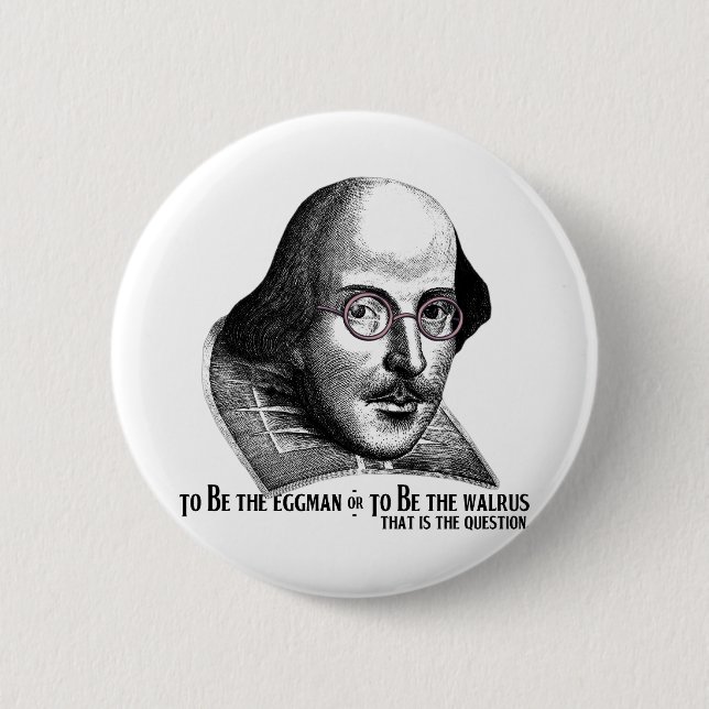 Shakespeare Lennon II Button (Front)