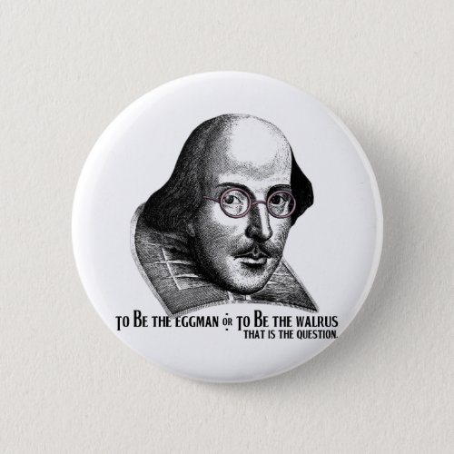 Shakespeare Lennon II Button