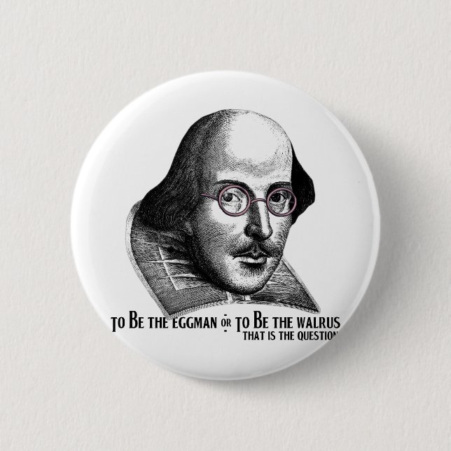 Shakespeare Lennon II Button (Front)