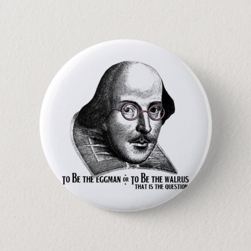 Shakespeare Lennon II Button