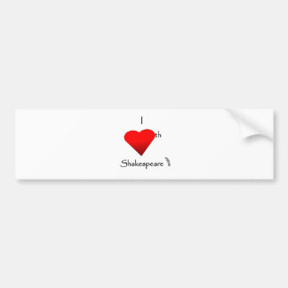 Shakespeare Love Bumper Sticker