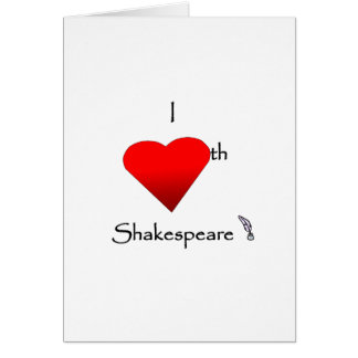 Shakespeare Love Cards