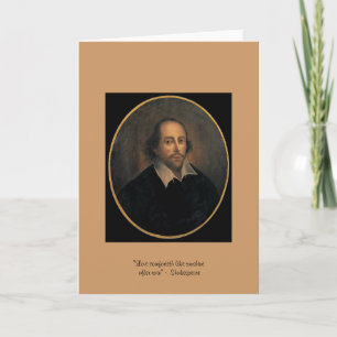 Shakespeare "Love Comforteth" Greeting Card