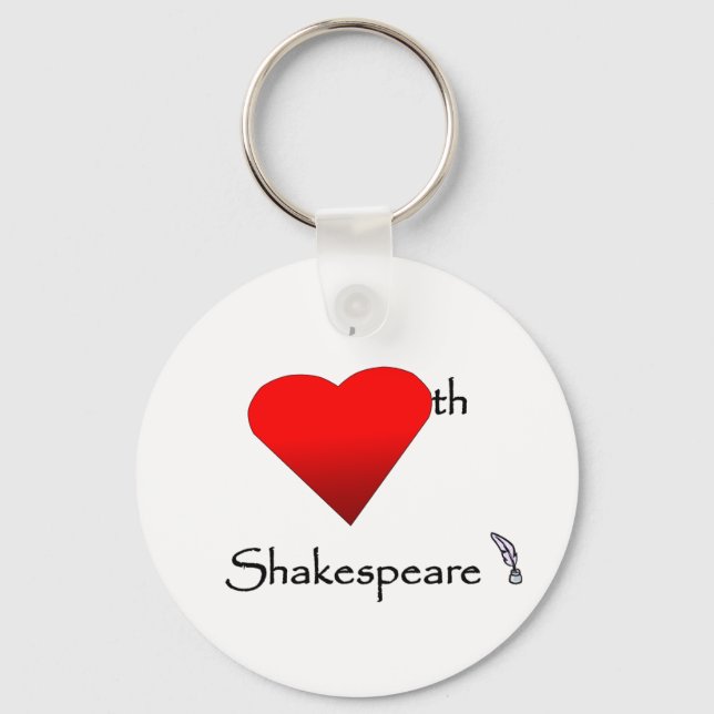 Shakespeare Love Keychain (Front)