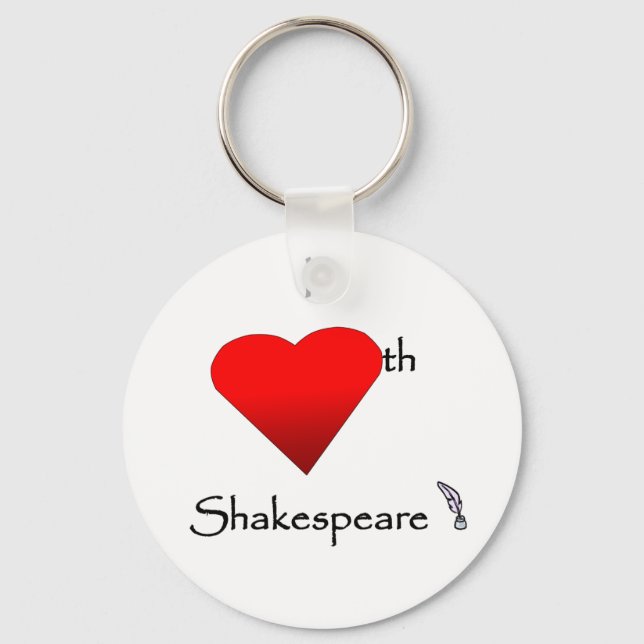 Shakespeare Love Keychain (Front)