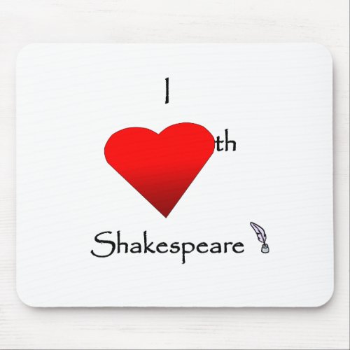 Shakespeare Love Mouse Pad