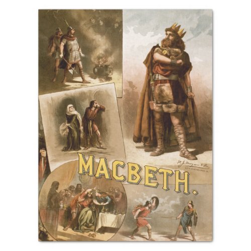 Shakespeare Macbeth Decoupage Tissue Paper