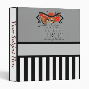 Shakespeare Midsummer Night's Dream Fierce Quote 3 Ring Binder