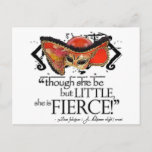 Shakespeare Midsummer Night's Dream Fierce Quote Postcard