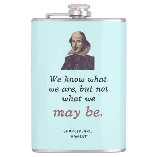  Shakespeare Motivation Dark Academia Bookish Flask