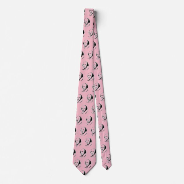 Shakespeare Pink Neck Tie (Front)