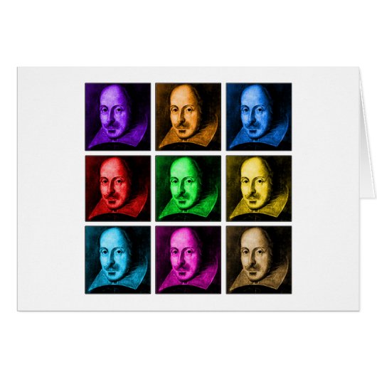 Shakespeare Pop Art Cards (Front Horizontal)