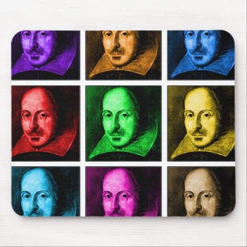 Shakespeare Pop Art Mouse Pad