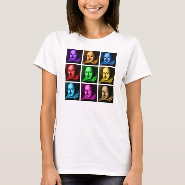 Shakespeare Pop Art T-Shirt (Front)
