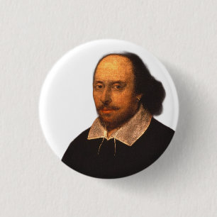 Shakespeare portrait button