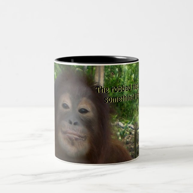 Shakespeare Quotation Smile Two-Tone Coffee Mug (Center)