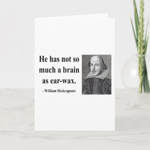 Shakespeare Quote 12b Card