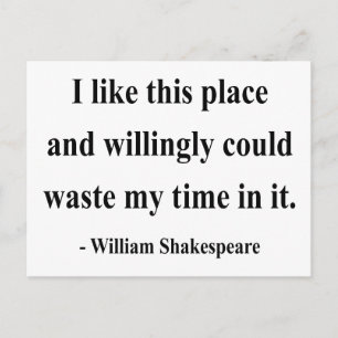 Shakespeare Quote 6a Postcard
