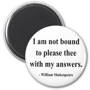 Shakespeare Quote 9a Magnet