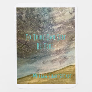 Shakespeare Quote Baby Blanket