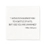 Shakespeare Quote - Battle Of Wits Napkins