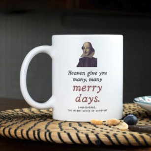Shakespeare Quote Fun Dark Academia Happy Birthday Coffee Mug