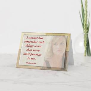 Shakespeare Quote - Greeting card