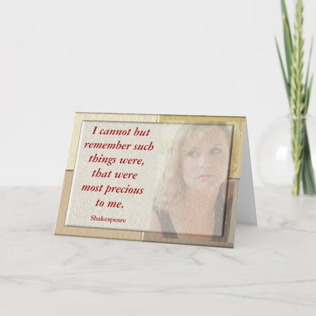 Shakespeare Quote - Greeting card (Front)