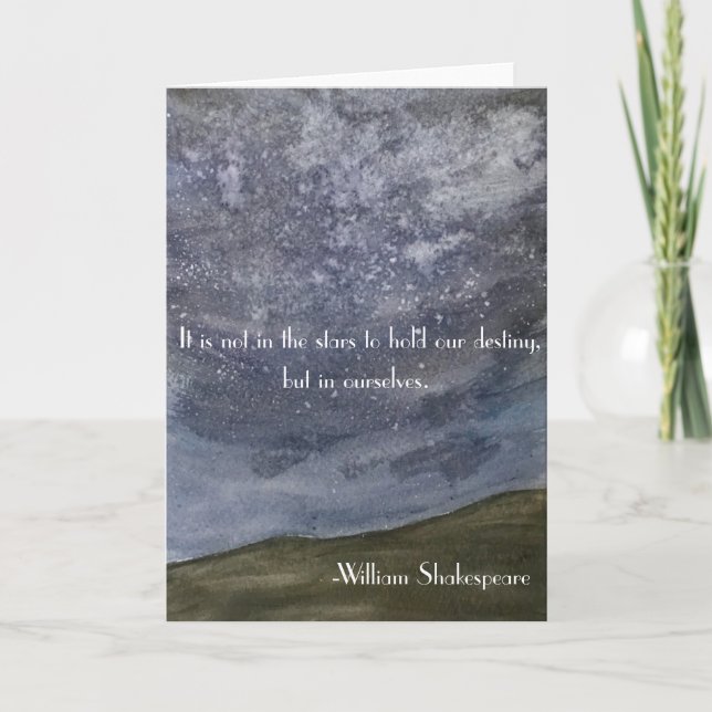 Shakespeare Quote Greeting Card (Front)