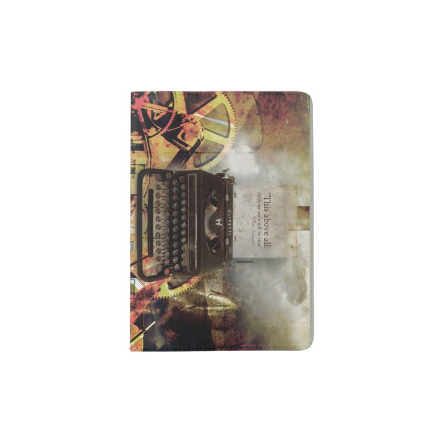Shakespeare Quote Inspirational Passport Holder (Front)