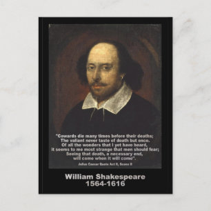 Shakespeare Quote ~ Julius Caesar Postcard
