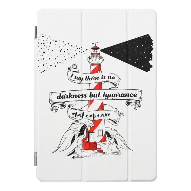 Shakespeare quote Lighthouse illustration iPad Pro Cover (Front)