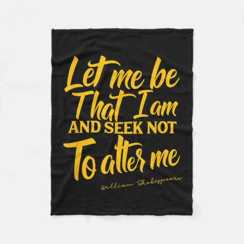 Shakespeare Quote Much Ado About Nothing Gift Play Fleece Blanket