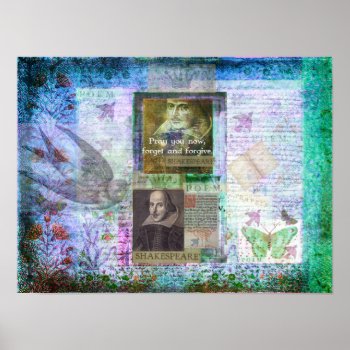 Shakespeare Quote On Life And Forgiveness Poster by shakespearequotes at Zazzle