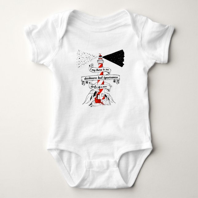 Shakespeare quote Twelfth Night ignorance Baby Bodysuit (Front)