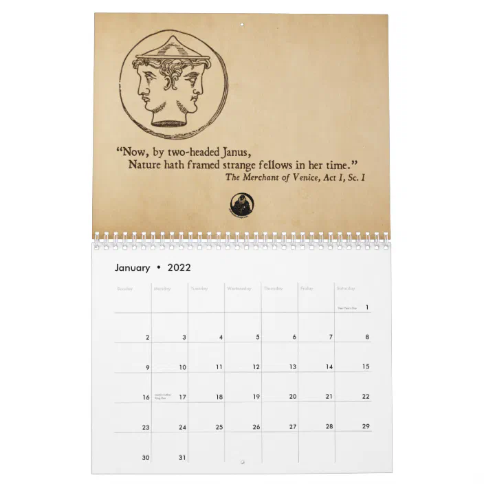 Shakespeare Quotes Yearly Calendar | Zazzle.com