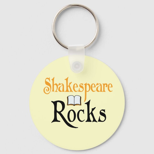 Shakespeare Rocks Keychain Gift (Front)