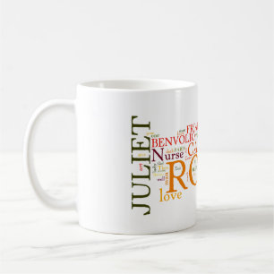 Shakespeare Romeo & Juliet Word Cloud Coffee Mug