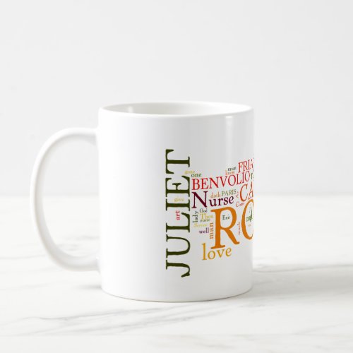 Shakespeare Romeo  Juliet Word Cloud Coffee Mug